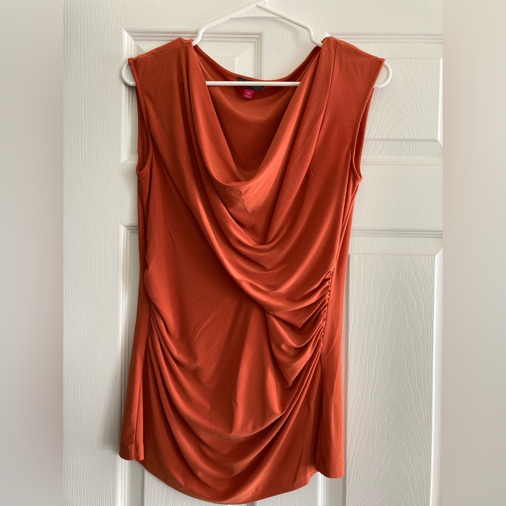 Vince Camuto orange sleeveless top